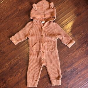 Jamie Kay - Knit Baby Onesie with Bear Ears